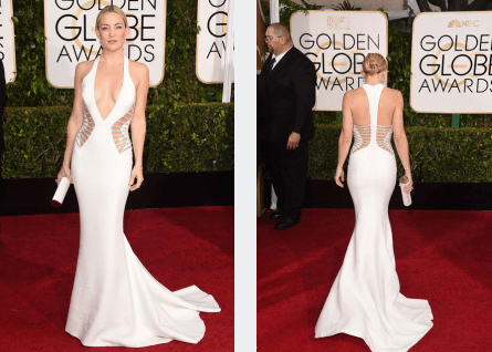 Vale que Kate Hudson tiene un tipazo y vale que el vestido le sienta como un guante. Pero ese escotazo y ese corte son chonis y lo sabéis.